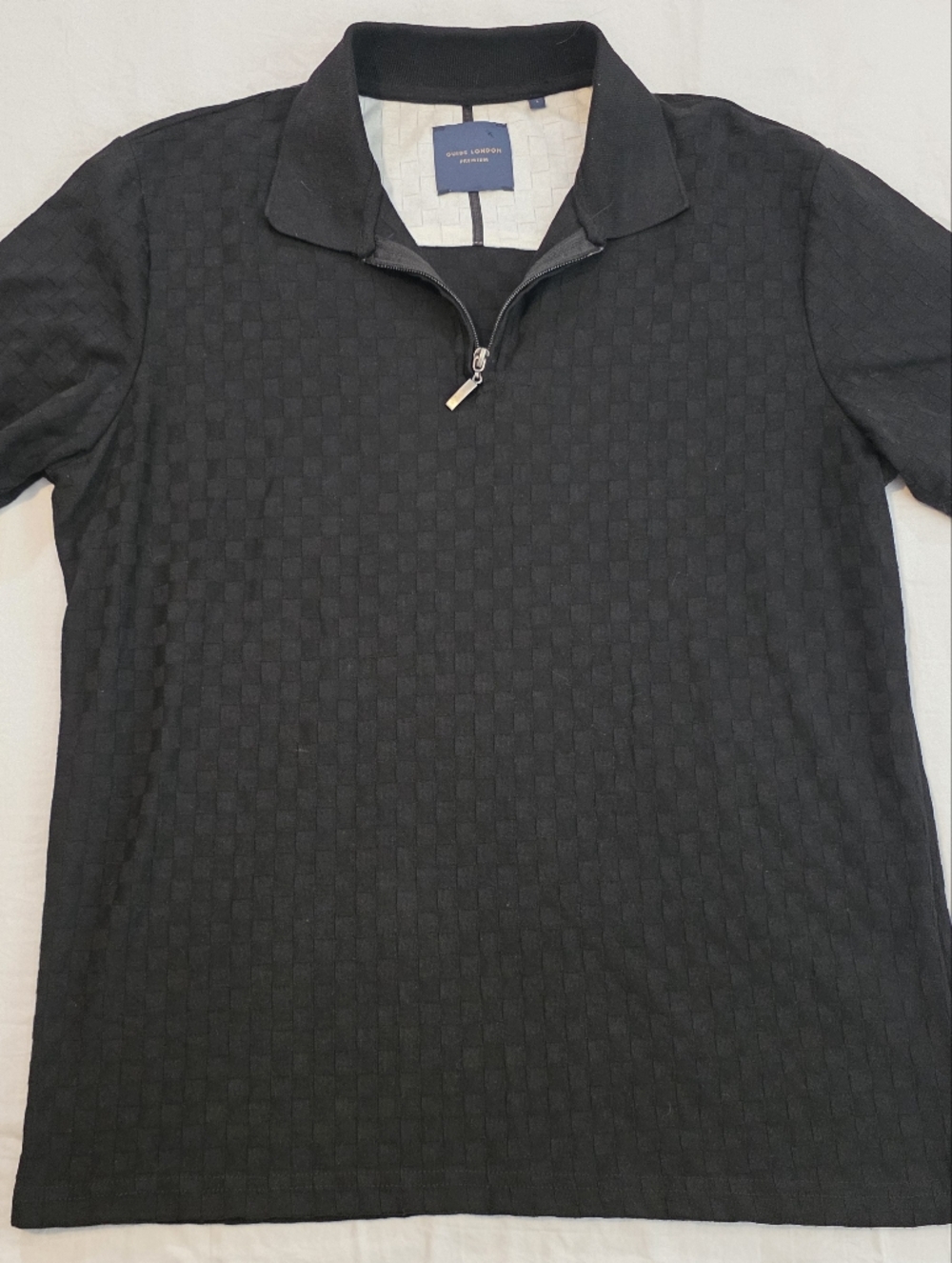Guide London Textured Short-Sleeve Polo Mans Large